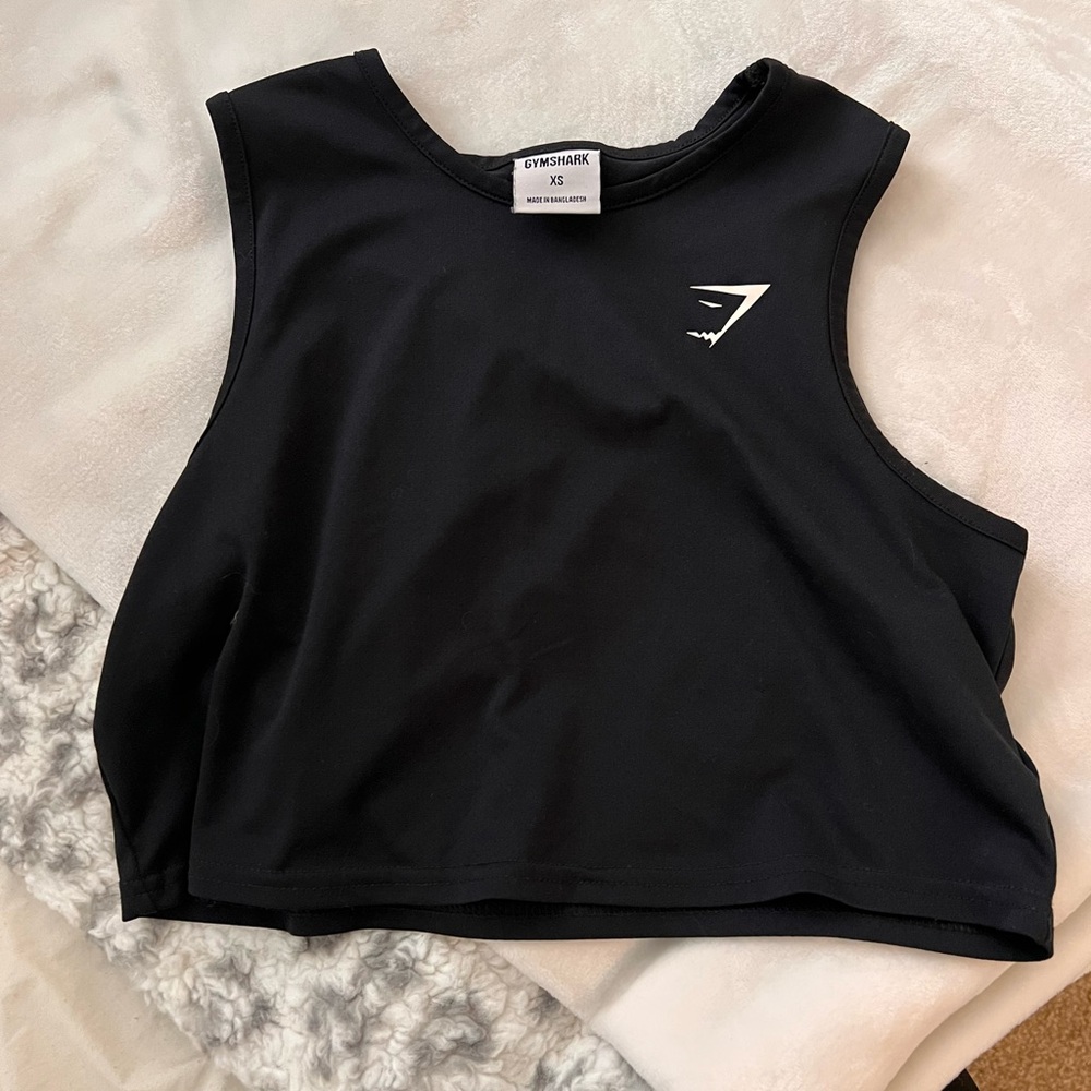 Black Gymshark Crop Top